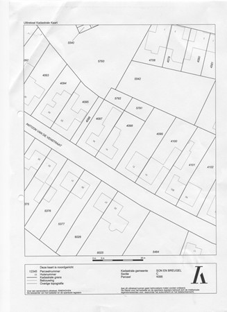 Antoon van de Venstraat 14, 5691 CK Son en Breugel - KADASTRALE KAART  ANTOON VAN DE VENSTRAAT 14