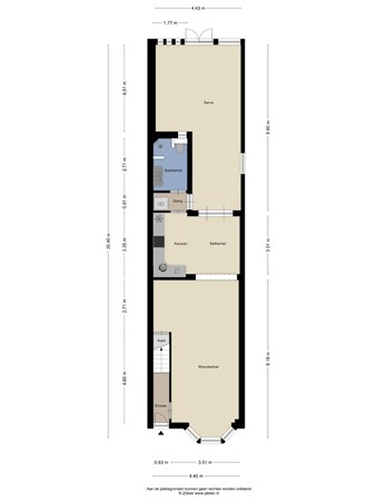 Floorplan - Egstraat 11, 7545 WV Enschede
