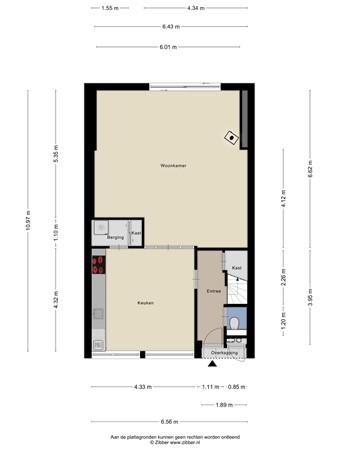 Floorplan - Rande 17, 7556 ML Hengelo