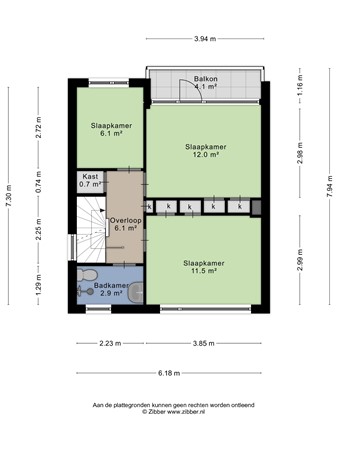 Floorplan - Voorste Gewind 26, 4161 AC Heukelum