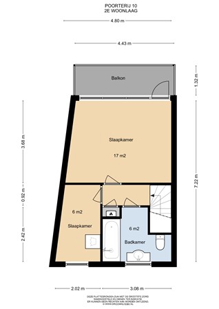 Floorplan - Poorterij 10, 4141 AV Leerdam