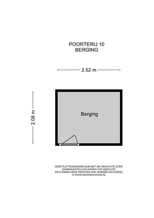 Floorplan - Poorterij 10, 4141 AV Leerdam