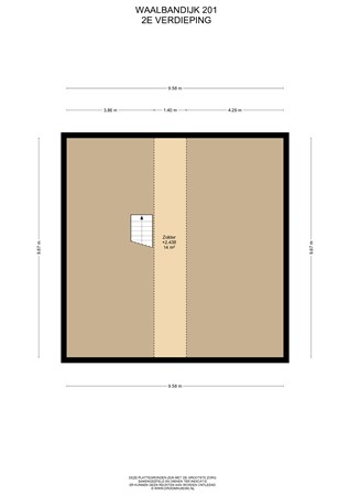 Floorplan - Waalbandijk 201, 4175 AA Haaften
