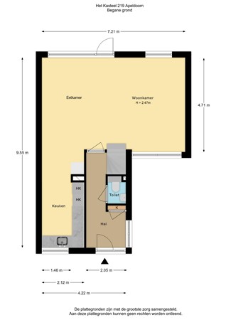 Het Kasteel 219, 7325 PC Apeldoorn - Het Kasteel 219 Apeldoorn-begane grond-2D.jpg