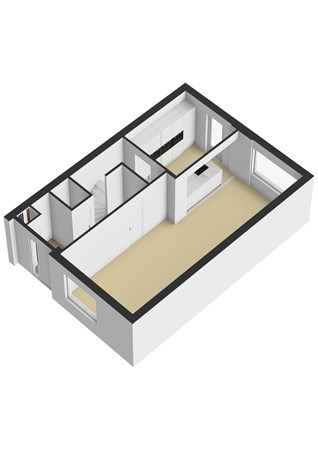 Schopenhauerstraat 21, 7323 LR Apeldoorn - Schopenhauerstraat 21 - Begane grond - 3D.jpg