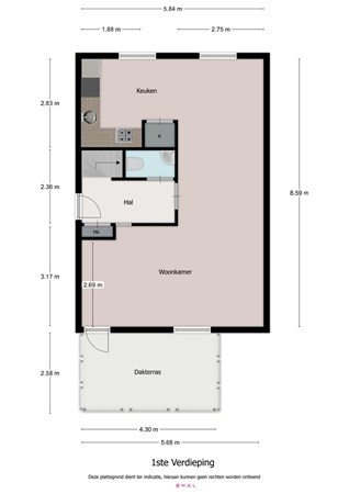 Hof van Oranje 3, 6231 LZ Meerssen - 1 Hof van Oranje 3 Meerssen Verdieping 1.jpeg