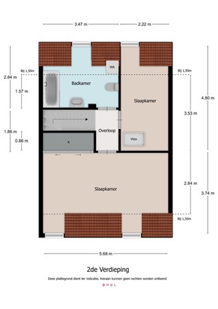 Hof van Oranje 3, 6231 LZ Meerssen - 2 Hof van Oranje 3 Meerssen Verdieping 2.jpeg