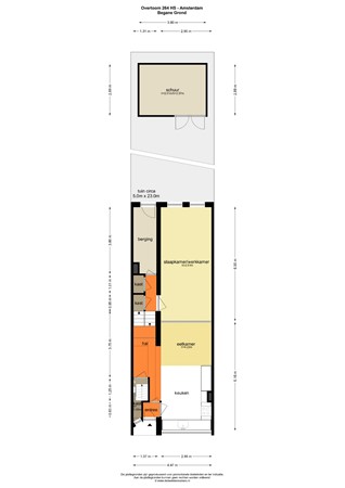 Floorplan - Overtoom 264h, 1054 JB Amsterdam