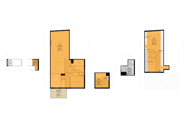 Floorplan - Waterlooplein 343G, 1011 PG Amsterdam