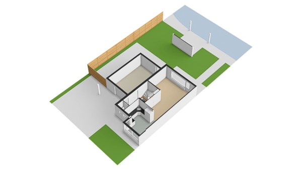 het Waterland 22, 8302 XC Emmeloord - Begane grond met tuin 3D - Zuid-Oost - Het Waterland 22, Emmeloord.jpg