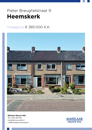 Brochure preview - Pieter Breughelstraat 9, 1964 EM HEEMSKERK (1)