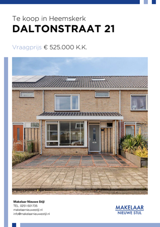 Brochure preview - Daltonstraat 21, 1964 TD HEEMSKERK (1)