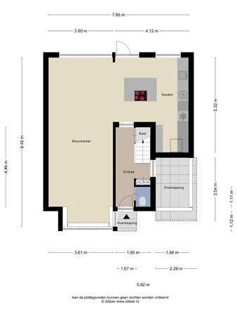 Lessestraat 49, 1966 SC Heemskerk - Begane grond.jpg