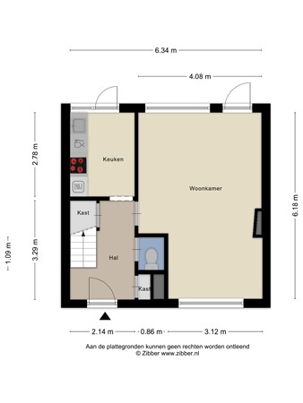 Zeeuwstraat 11, 1951 XN Velsen-Noord - Begane grond.jpg