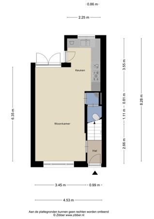 Weverstraat 22, 1521 TB Wormerveer - Begane grond.jpg