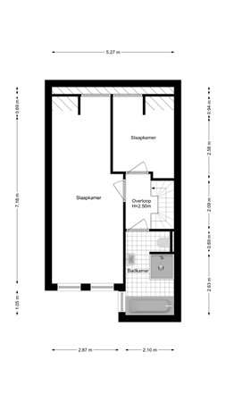 Floorplan - Beatrixplantsoen 92, 2104 SV Heemstede