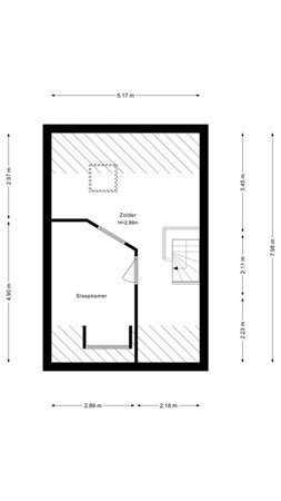 Floorplan - Söderblomstraat 290, 2131 GT Hoofddorp