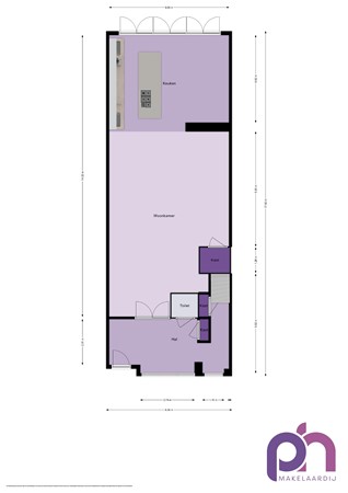 Floorplan - Kerkstraat 41, 3262 PG Oud-Beijerland