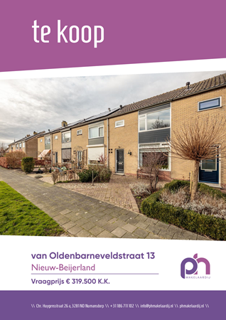 Brochure preview - van Oldenbarneveldstraat 13, 3264 VB NIEUW-BEIJERLAND (1)