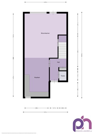 Floorplan - Wielsingel 52, 3261 VJ Oud-Beijerland