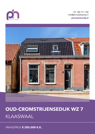 Brochure preview - Oud-Cromstrijensedijk Wz 7, 3286 BR KLAASWAAL (1)