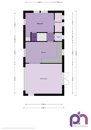 Floorplan - Hoeksedijk 84, 3299 AH Maasdam