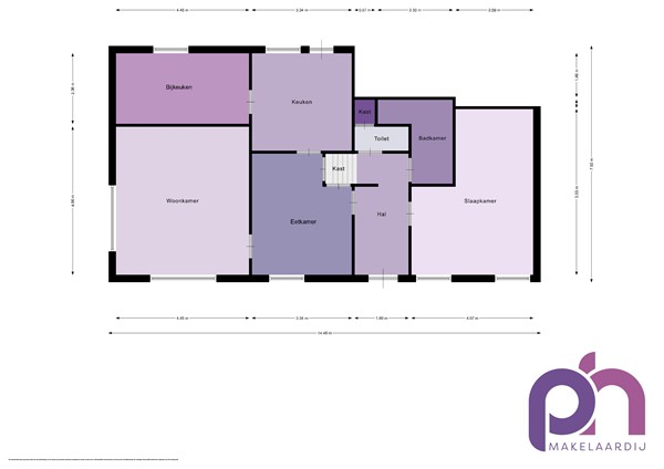 Floorplan - Schenkeldijk 17, 3295 EC 's-Gravendeel