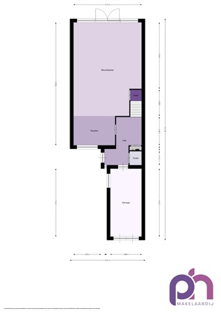 Floorplan - Frans Halsstraat 117, 3262 HE Oud-Beijerland