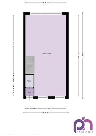 Floorplan - Goidschalxoordsedijk 37, 3274 BG Heinenoord