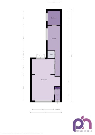 Floorplan - Prins Bernhardstraat 86, 3262 SR Oud-Beijerland