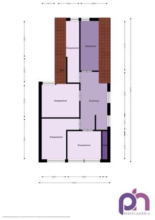 Floorplan - Wilhelminastraat 3, 3274 AN Heinenoord