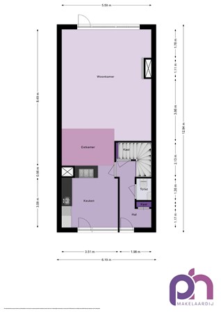 Floorplan - Valeriaan 27, 3297 WN Puttershoek