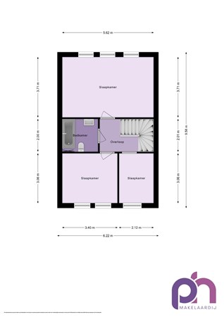 Floorplan - Valeriaan 27, 3297 WN Puttershoek