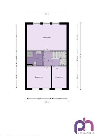 Floorplan - Valeriaan 27, 3297 WN Puttershoek