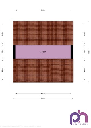 Floorplan - Julianastraat 81, 3291 BL Strijen