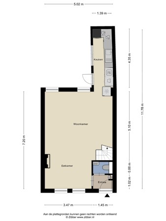 Floorplan - Murraystraat 55, 3195 VG Pernis Rotterdam
