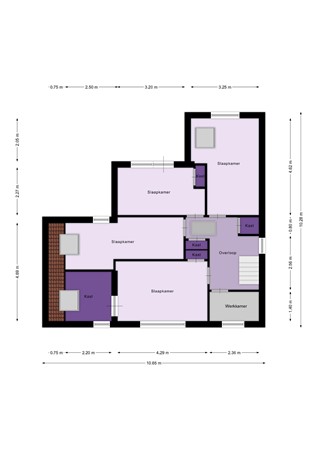 Floorplan - Zinkweg 208, 3262 BH Oud-Beijerland