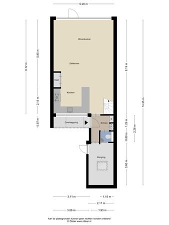 Floorplan - Vredenburg 144, 3328 DK Dordrecht