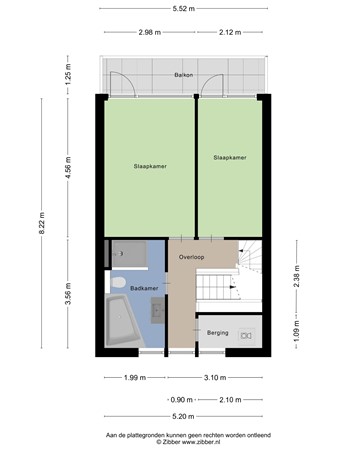 Floorplan - Vredenburg 144, 3328 DK Dordrecht