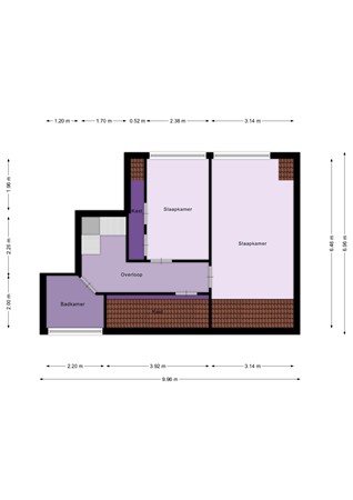 Floorplan - Voorstraat 20, 3286 AX Klaaswaal