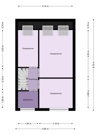 Floorplan - Klaverbladstraat 7, 3286 VR Klaaswaal