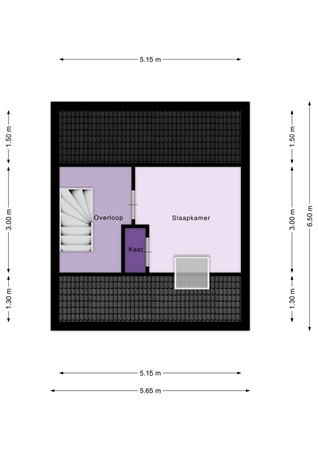 Floorplan - Klaverbladstraat 7, 3286 VR Klaaswaal