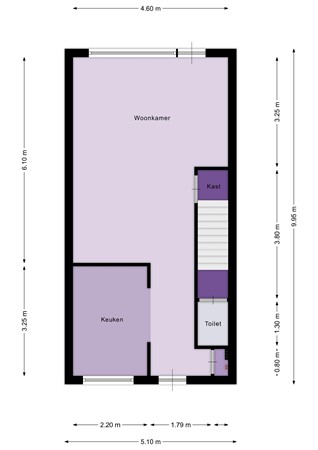 Floorplan - Cannenburg 41, 3328 AT Dordrecht