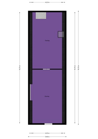 Floorplan - Oostdijk 59, 3261 KC Oud-Beijerland