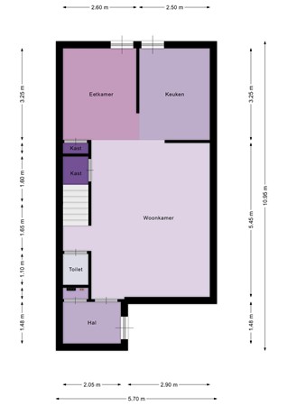 Floorplan - Zandgors 53, 3271 XG Mijnsheerenland