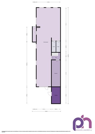 Floorplan - Torenstraat 30, 3281 XP Numansdorp