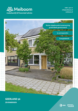 Brochure - Geerland 36, 4761 TK ZEVENBERGEN (1) - Geerland 36, 4761 TK Zevenbergen