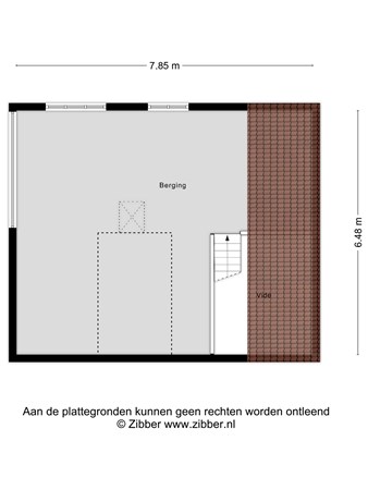 Plattegrond - Drogedijk 31, 4793 TB Fijnaart - 432961_2D_Zolder_Drogedijk_31_Fijnaart_06.jpg