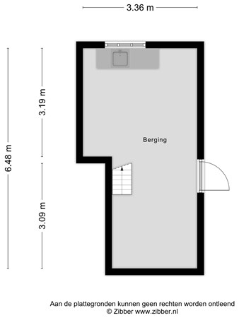 Plattegrond - Drogedijk 31, 4793 TB Fijnaart - 432961_2D_Berging_Drogedijk_31_Fijnaart_05.jpg