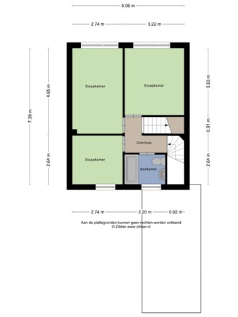 Plattegrond - Odiliadonk 31, 4707 TL Roosendaal - 433262_2D_Eerste_verdieping_Odiliadonk_31_Roosendaal_02.jpg